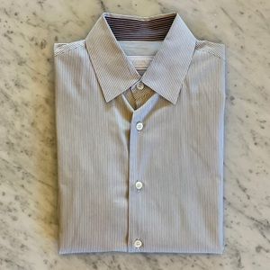 Prada dress shirt with micro stripes